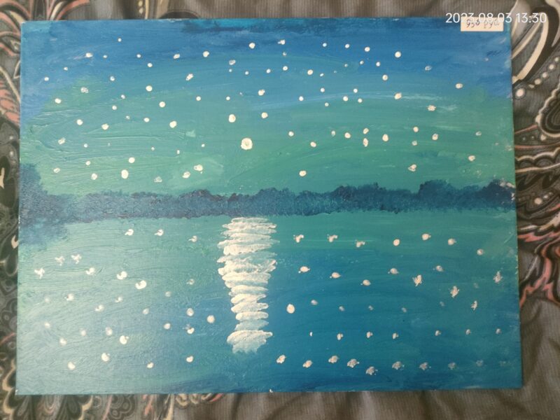 Продаю картина «Ночное небо над морем»